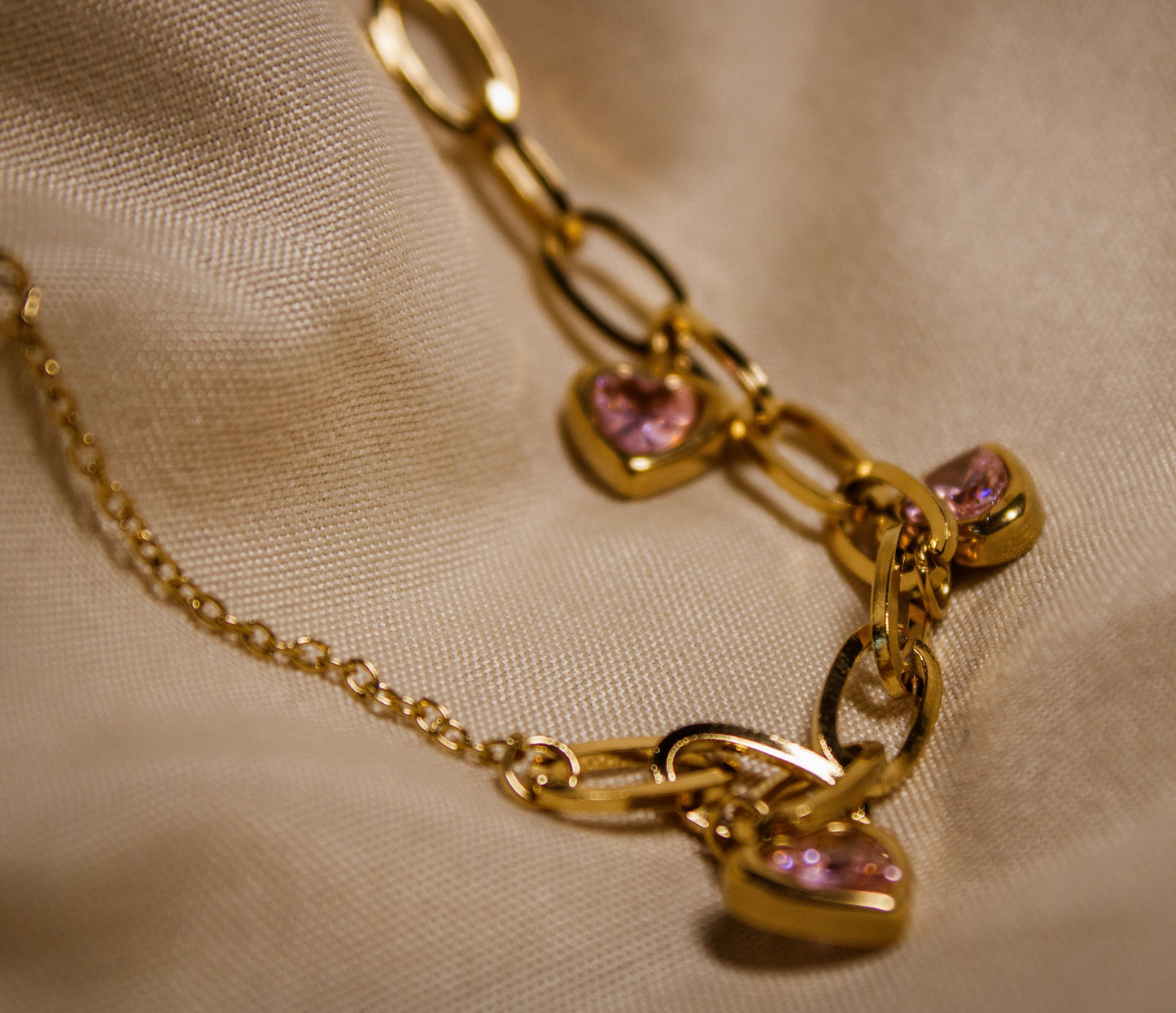 Bracelet charms coeur