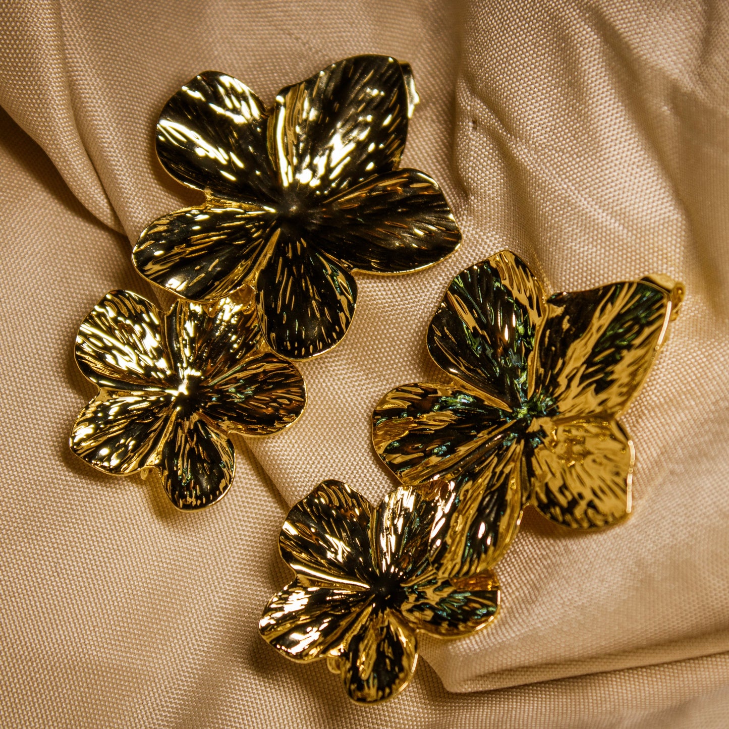 Boucle d’oreille fleurs