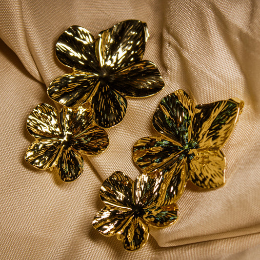 Boucle d’oreille fleurs