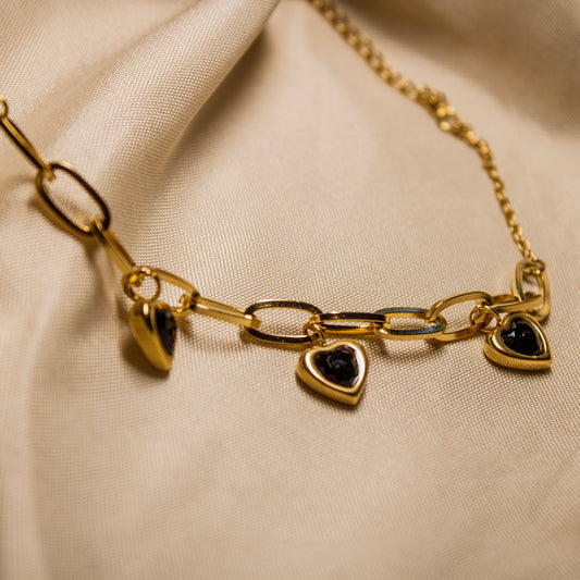 Bracelet charms coeur